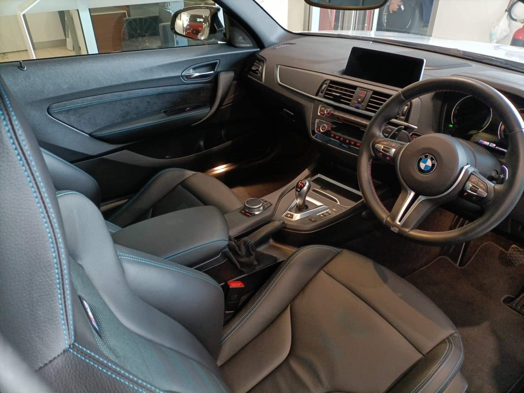 BMW M2 Competition pristine leather interior after full interior detail